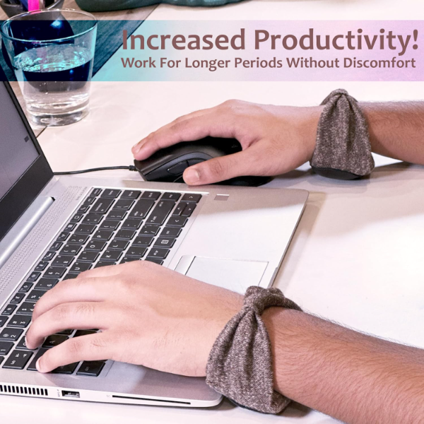 Wrist Support Band for Computer & Gaming – Ergonomic Wrist Brace for Keyboard, Mouse & Laptop Use, Pain Relief & Strain Support for Office Work and PC Gaming - Image 4