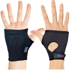 Women’s Wrist Spandex Support Gloves – Fingerless Carpal Tunnel Brace for Wrist Pain Relief, Repetitive Strain & Sprain Protection, Palm Support Gloves (Extra Small, Black)