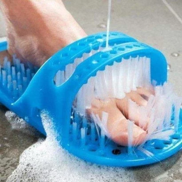 Aagna Waterproof Foot Cleaning Brush Slipper with Pumice Stone & Massager for All Ages