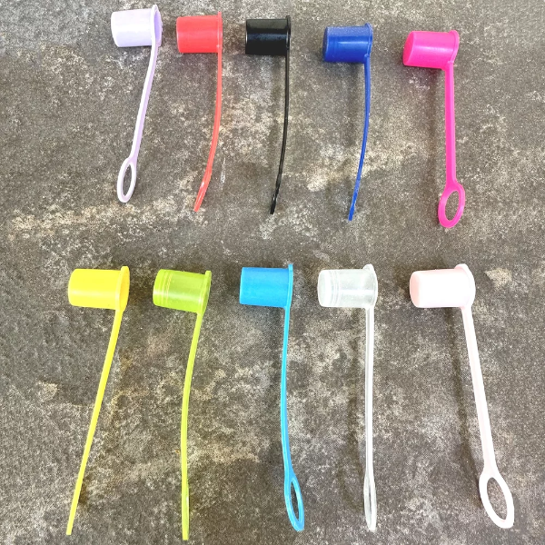 10pcs Mixed Color Caps Drinking Straw CAPS for 3/8" Diameter Straws - - straw cover - straw caps covers - Mixed color - Image 4