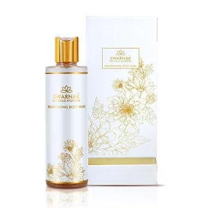 24K Gold Rejuvenating Body Wash for Women (100ml) | Ayurvedic Skin Brightening Formula with Aloe Vera & Turmeric | For Radiant Glow, Deep Cleansing & Hydration | All Skin Types