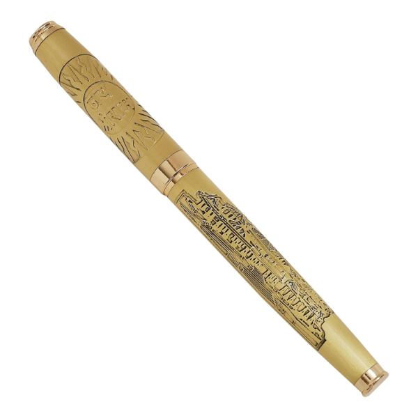 Bhagwan Ram Gold Metal Pen – Ayodhya Ram Mandir Souvenir with Premium Gift Box | Devotional Hindu Collectible Pen & Spiritual Gift Item - Image 3