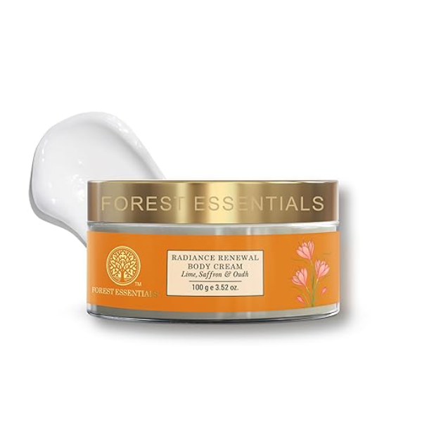 Forest Essentials Lime & Saffron Body Cream with Oudh: Intensive Nourishing Butter for Dry Skin | Radiance Boosting Formula with Shea & Cocoa Butter | Long-Lasting Exotic Scent | 100% Natural - Image 4