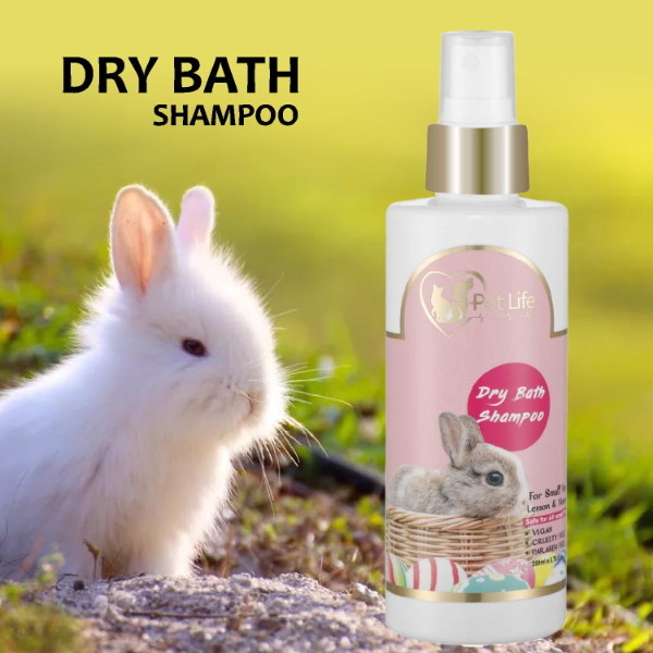 Pet Life Natural Rabbit Shampoo Set – Dry Bath 200ml & White & Bright 200ml, Gentle Formula for Small Pets, Promotes Healthy, Shiny, Silky Coat and Freshness for Rabbits & Small Breeds - Image 4