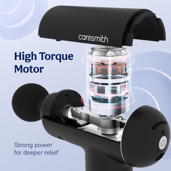 Caresmith Charge Boost Massage Gun – Full Body Deep Tissue Massager for Muscle Pain Relief - Image 4