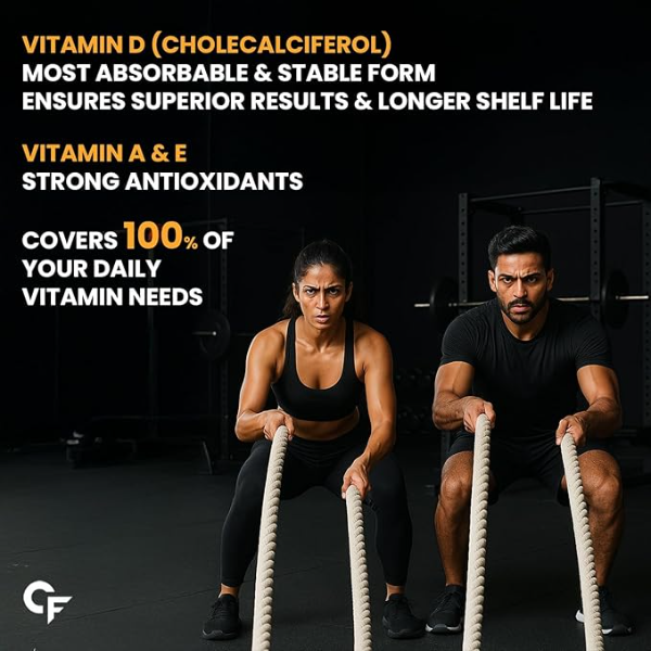 Carbamide Forte 5X Strength Omega 3 Fish Oil (2730mg) | Enriched with Vitamin D3, E & Aloe Vera for Skin Wellness | 60 Softgels - Image 3