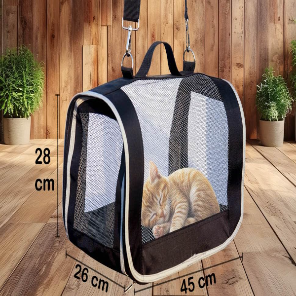 HomeCute Breathable & Durable Pet Carrier Bag – Comfortable Travel Cage for Cats, Small Dogs, Puppies, Kittens, Birds & Rabbits, Perfect for Airline & Outdoor Adventures - Image 3