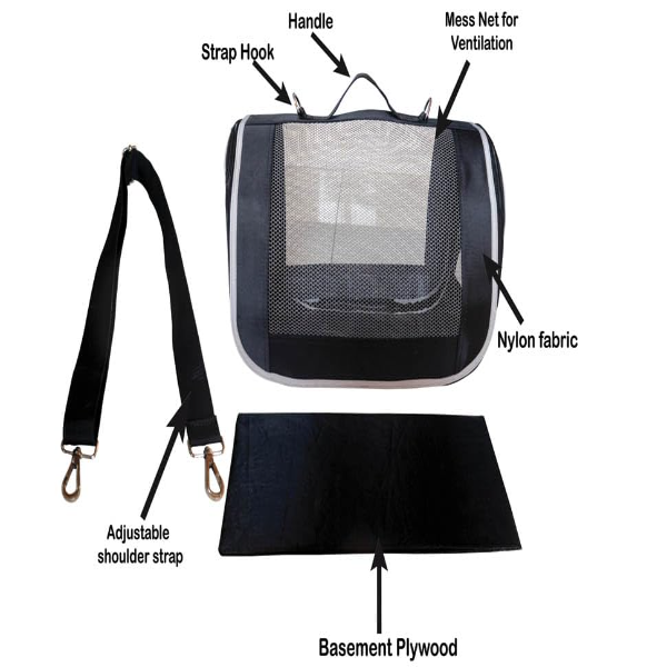 HomeCute Breathable & Durable Pet Carrier Bag – Comfortable Travel Cage for Cats, Small Dogs, Puppies, Kittens, Birds & Rabbits, Perfect for Airline & Outdoor Adventures - Image 4