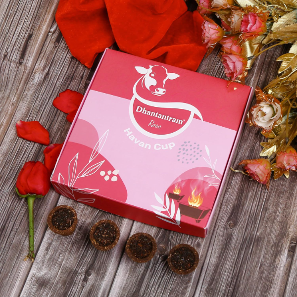 Desi Cow Dung Havan Cups – Natural Sambrani Dhoop Cups with Jatamansi, Loban, Guggal & Vedic Herbs | 15 Pcs (Dasangam) for Pooja, Home & Office Purification - Image 3