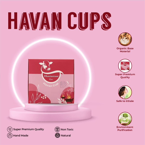 Desi Cow Dung Havan Cups – Natural Sambrani Dhoop Cups with Jatamansi, Loban, Guggal & Vedic Herbs | 15 Pcs (Dasangam) for Pooja, Home & Office Purification - Image 4