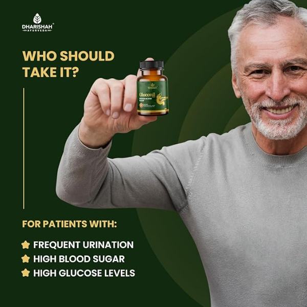 Dharishah Ayurveda Gluconil Gold (60 Capsules) | Natural Blood Sugar Support Supplement | Formulated with Karela, Jamun Beej & Gurmar | Ayurvedic Glucose Management & Metabolic Health - Image 4