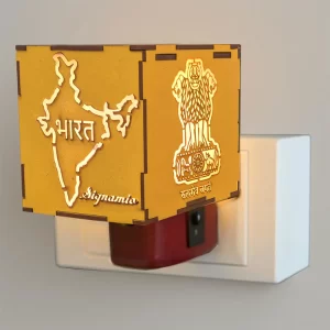 SIGNAMIO® Auto Cut Wooden Bharat Camphor & Oud Aroma Oil Diffuser – Electric Incense Dhoop Burner with Night Lamp for Home Fragrance & Relaxation