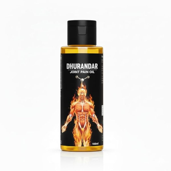 Dhurandar Ayurvedic Joint & Muscle Oil - 100ml | Topical Pain Relief for Arthritis, Sciatica & Sports Injuries | Extra Strength Herbal Blend for Chronic Pain | 100% Natural & Fast Acting