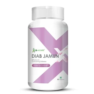 Diab Jamun Blood Sugar Control Capsules (90 Count) | Natural Jamun Seed Extract for Healthy Glucose Levels | Ayurvedic Diabetes Support & Metabolic Wellness