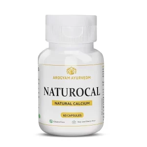 Dr. Pushp's Arogyam Ayurvedam Naturocal (60 Capsules) | Natural Ayurvedic Bone & Joint Supplement | Supports Bone Strength, Density & Flexibility | Gluten, Soy & Dairy Free