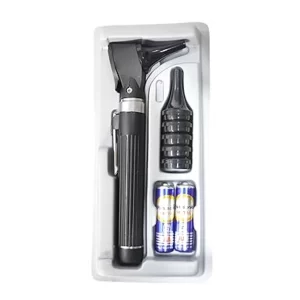 Professional LED otoscope ear examination kit.