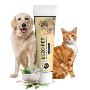 FUR BALL STORY Eczo Pet Anti-Fungal & Anti-Bacterial Cream for Dogs & Cats – Ayurvedic Vet-Approved Itchy Skin Relief for Eczema, Ringworm, Dermatitis & Skin Infections, 60g Healing Formula