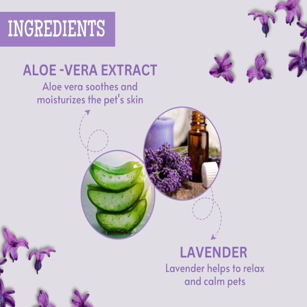 Foodie Puppies Lavender Dog Perfume Spray 200ml – Natural Pet Deodorizer with Aloe Vera for Safe Daily Coat Freshening & Odor Control - Image 3