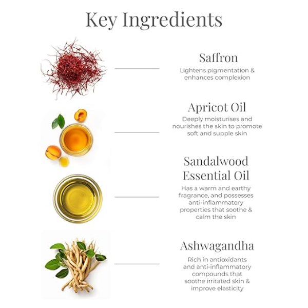 Forest Essentials Luxury Body Massage Oil – Sandalwood & Saffron | Ayurvedic Skin-Nourishing & Glow-Boosting Body Care | Calming Aromatherapy Oil | 200ml - Image 3