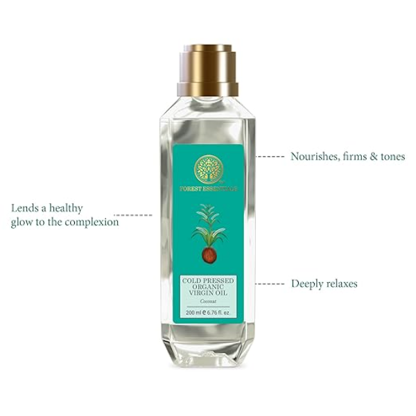 Forest Essentials Twin Pack: Cold Pressed Virgin Coconut Oil | Premium Organic Hair Conditioning & Skin Nourishing Set | 100% Natural, Hexane-Free & Vegan | Authentic Ayurvedic Quality - Image 2