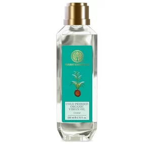 Forest Essentials Organic Virgin Coconut Oil – 100% Pure Cold Pressed Oil for Hair & Body | Raw, Unrefined & Extra Virgin Ayurvedic Moisturizer | Non-GMO & Sulfate-Free | 200ml