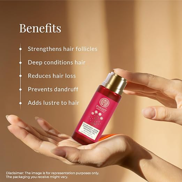 Forest Essentials Bhringraj Head Massage Oil – Intensive Ayurvedic Hair Growth Treatment | Anti-Hair Fall & Root Strengthening Formula | Natural Scalp Care for Dandruff & Shine | 200ml - Image 2