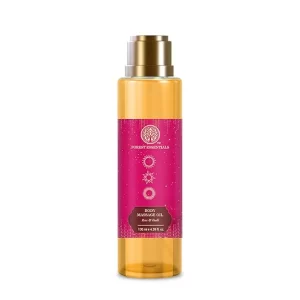 Forest Essentials Ayurvedic Body Oil - Rose & Oudh | Relaxing Massage Oil for Deep Skin Nourishment | Authentic Indian Luxury Beauty | Chemical-Free & Non-Greasy