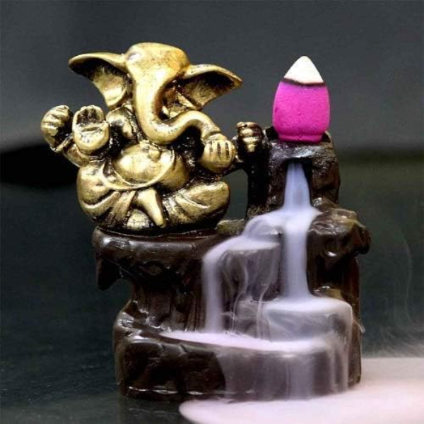 Fountain Cones Big Size Backflow Incense Cones (Pack of 25, Assorted Fragrances) – Aromatic Agarbatti for Relaxation, Meditation & Home Décor Waterfall Smoke Incense Cones - Image 4
