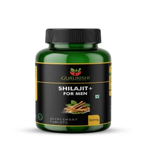 Pure Shilajit 500mg Men’s Capsules – With Brahmi, Gokhru & Ashwagandha for Energy & Wellness (Pack of -2)