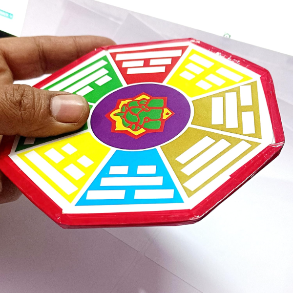 Ganpati Bagua Pa Kua Vastu Mirror – Feng Shui Kitchen Wall Decor for Vastu Correction, Luck, Prosperity & Positive Energy at Home - Image 4