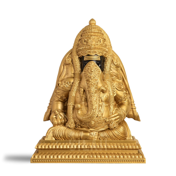 SILAII Pillayarpatti Karpaga Vinayagar Idol (6 Inches) – Sacred Gold Ganesha Murti Statue for Home Decor & Pooja Room | Wish-Granting Ganpati Showpiece for Housewarming & Spiritual Gifts