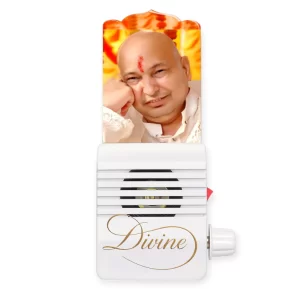 Divine Guru Ji LED Lamp with Mantra Chanting & Volume Control – Spiritual Light for Puja Room, Meditation & Home Temple | Peaceful Devotional Gift