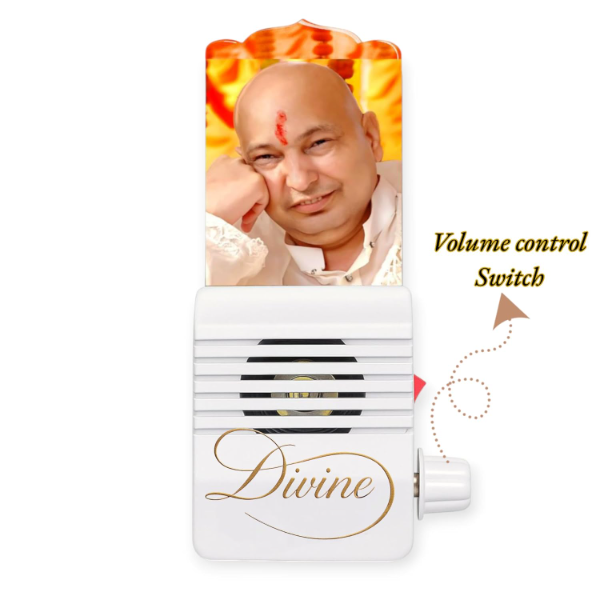 Divine Guru Ji LED Lamp with Mantra Chanting & Volume Control – Spiritual Light for Puja Room, Meditation & Home Temple | Peaceful Devotional Gift - Image 4