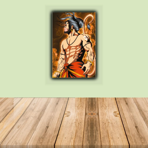 POSTER WALLAH Shree Hanuman Aesthetic Sticker Set – Devotional Wall Art Prints for Home, Pooja Room, Bedroom, Meditation & Living Room Décor - Image 4