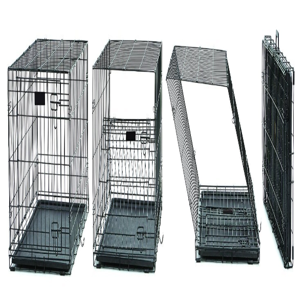 Jainsons Heavy-Duty Metal Pet Crate – Strong Cage for Dogs, Puppies, Cats, Kittens, Rabbits & Guinea Pigs (Extra Small, 18 Inch / 1.5 Ft, Black) - Image 4