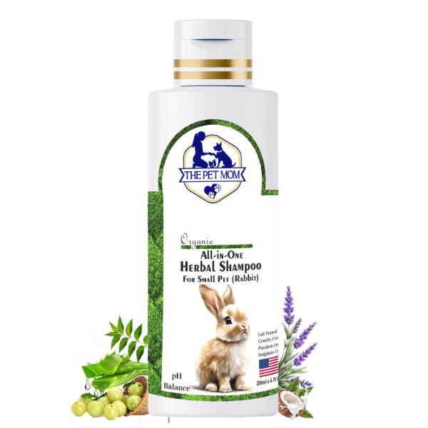 Herbal Small Pet Shampoo – 200ml for Rabbits & Small Animals, Deep Cleansing, Fur Conditioning, Hair Fall Control, Tick & Flea Protection, Soothes Itch, Strengthens & Adds Shine for a Healthy Coat - Image 4