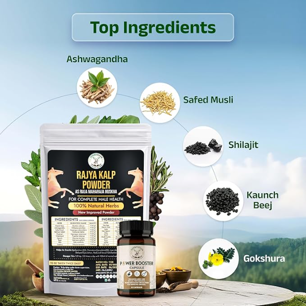 Herbovedam Raja Maharaja Nuskha | Natural Power & Endurance Booster | Ayurvedic Herbal Powder - Image 2
