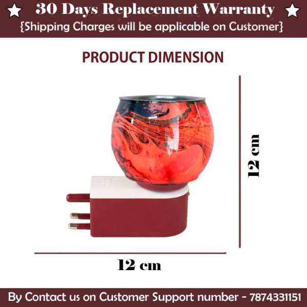 SIGNAMIO 2-in-1 Multi-Color Electric Kapoor Dani Burner – Home Fragrance Diffuser & Room Freshener with Night Lamp for Pooja Rooms | Camphor, Aroma Oil & Scent Diffuser (Model DN-23) - Image 2