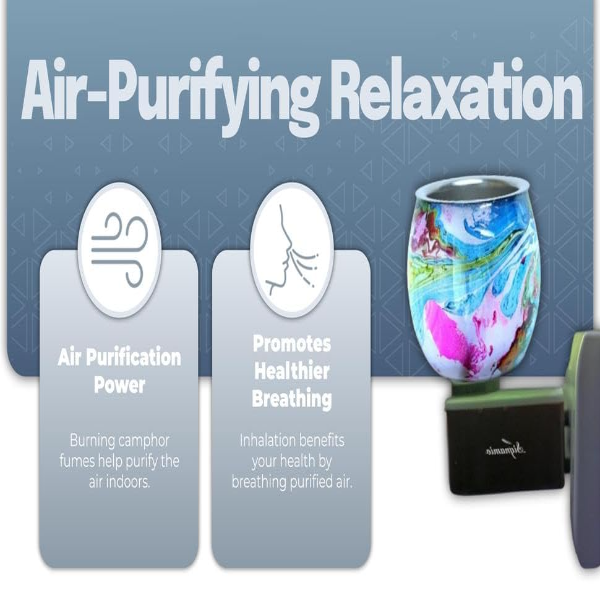 SIGNAMIO 2-in-1 Multi-Color Electric Kapoor Dani Burner – Home Fragrance Diffuser & Room Freshener with Night Lamp for Pooja Rooms | Camphor, Aroma Oil & Scent Diffuser (Model DN-23) - Image 3
