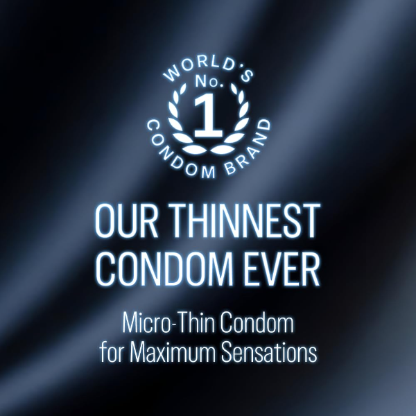 Durex Invisible 003 Condoms 10 Count – Ultra Sensitive Micro-Thin Condoms for Natural Intimacy (Pack of -2) - Image 4