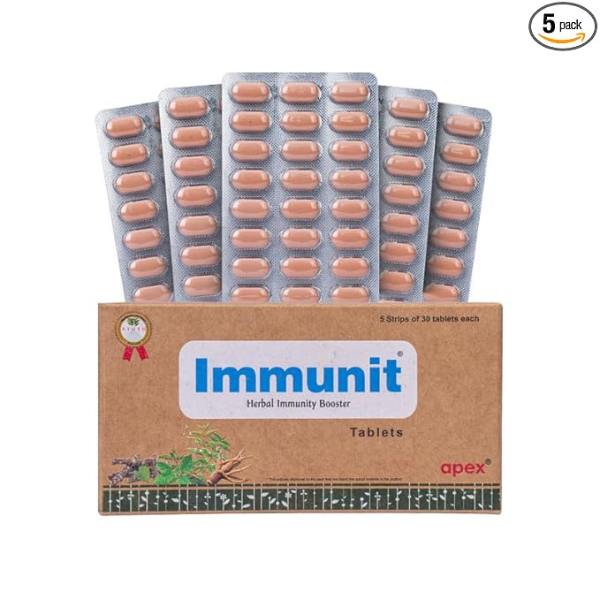 Green Milk Immunit (150 Tablets) | Natural Daily Immune Support & Stress Balance | Ayurvedic Formula for Seasonal Wellness & Energy | 5-Pack Bulk Value Supply