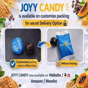 JOYY Candy Herbal Chewable for Men & Women – Natural Energy & Vitality Supplement for Stamina, Confidence & Performance (100% Natural Ingredients)
