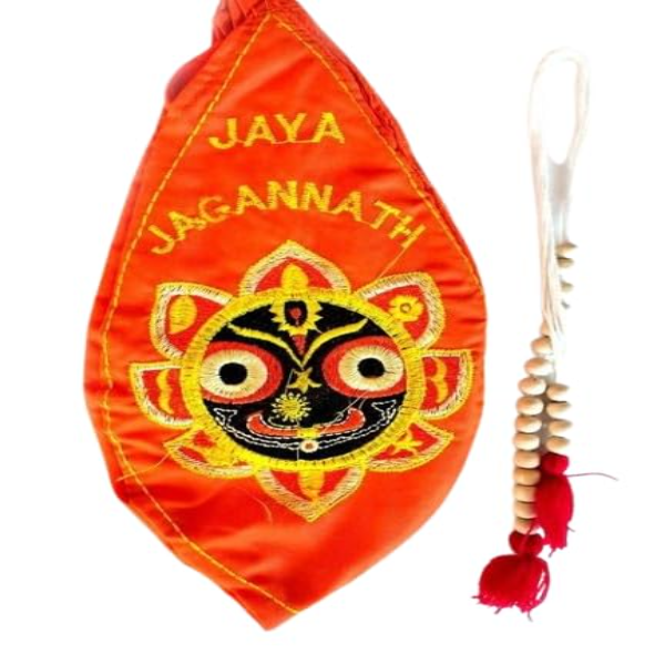 Traditional Japa Bag Combo with Japmala & Sakshi Kathi – Devotional Spiritual Set for Meditation, Prayer & Daily Chanting (SL_55)