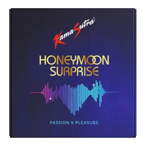 Kamasutra Honeymoon Surprise Kit for Couples – Mixed Texture Condoms for Men (Dotted, Ribbed, Contoured) Combo Pack for Enhanced Pleasure