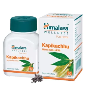 Himalaya Kapikachhu Tablets – 60 Count (Pack of 2 Bottle) Herbal Supplement for Men’s Vitality, Energy & Wellness Support
