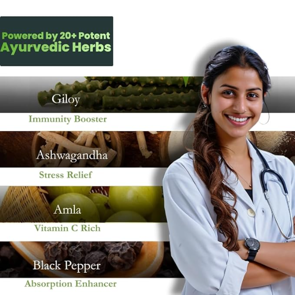 KAYO Immune Booster Plus Shots (14 x 30ml) | Ayurvedic Immunity & Energy Liquid with Giloy, Amla & Ashwagandha | Supports Respiratory Health & Vitality | Ready-to-Drink 14-Day Pack - Image 3