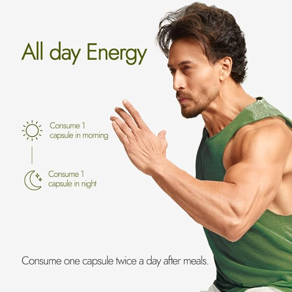 Kapiva Pure Shilajit Energy Capsules | with Ashwagandha, Gokshura & 25 Multivitamins for All Day Stamina | 60 Capsules - Image 4