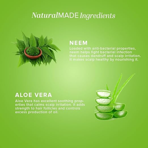 Khadi Natural Neem & Aloe Vera Shampoo (210ml) | Anti-Dandruff Scalp Cooling Cleanser | Natural Itch Relief & Root Strengthening Formula | SLS & Paraben Free | All Hair Types - Image 3