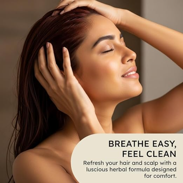 Khadi Natural Woody Sandal & Honey Hair Cleanser Sls & Paraben Free, Pack Of 1 - Image 4