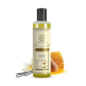 Khadi Natural Honey & Vanilla Shampoo (210ml) | Ayurvedic Hair Cleanser for Intense Softness & Growth | Anti-Dandruff Formula with Natural Antioxidants | Sulphate & Paraben Free